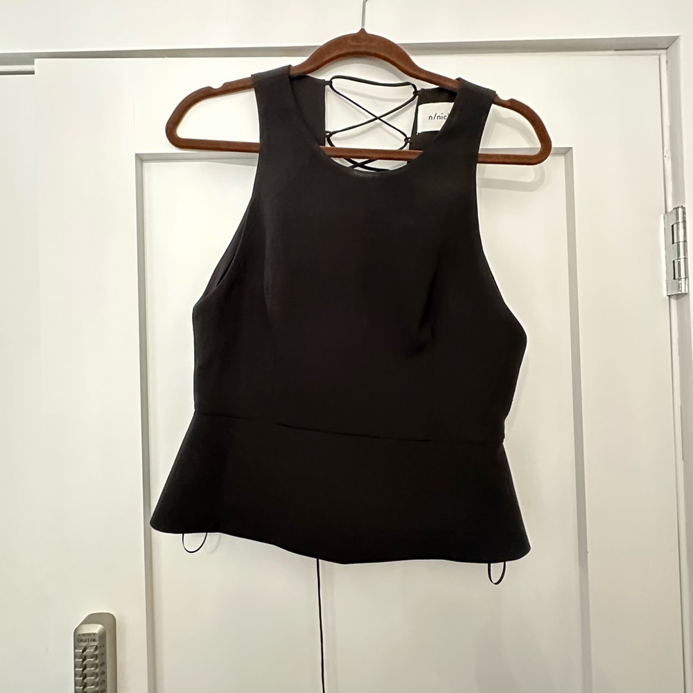 Nicholas peplum set. Shirt and pants. Both US 6